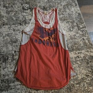 Red Graphic Tank Top Free People